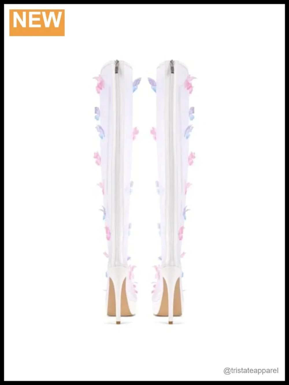 Clear PVC Peep Toe Platform Stiletto Sandals Heels with Back Zipper